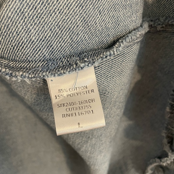 Karlie Denim Ruffle Pocket Dress Large - Picture 4 of 8